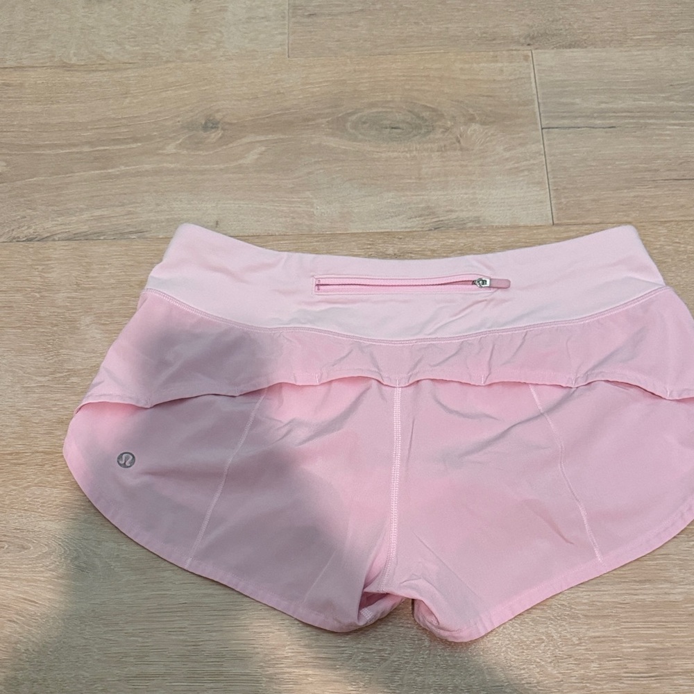 lululemon athletica Light Pink Layered Workout Skort